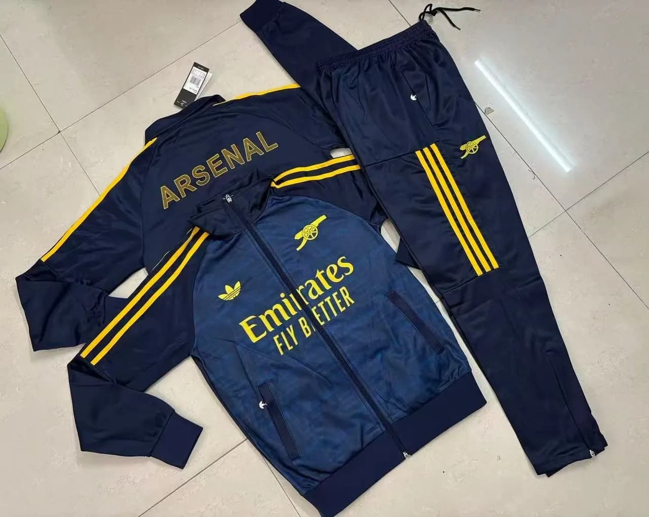 Football track jacket and pants set